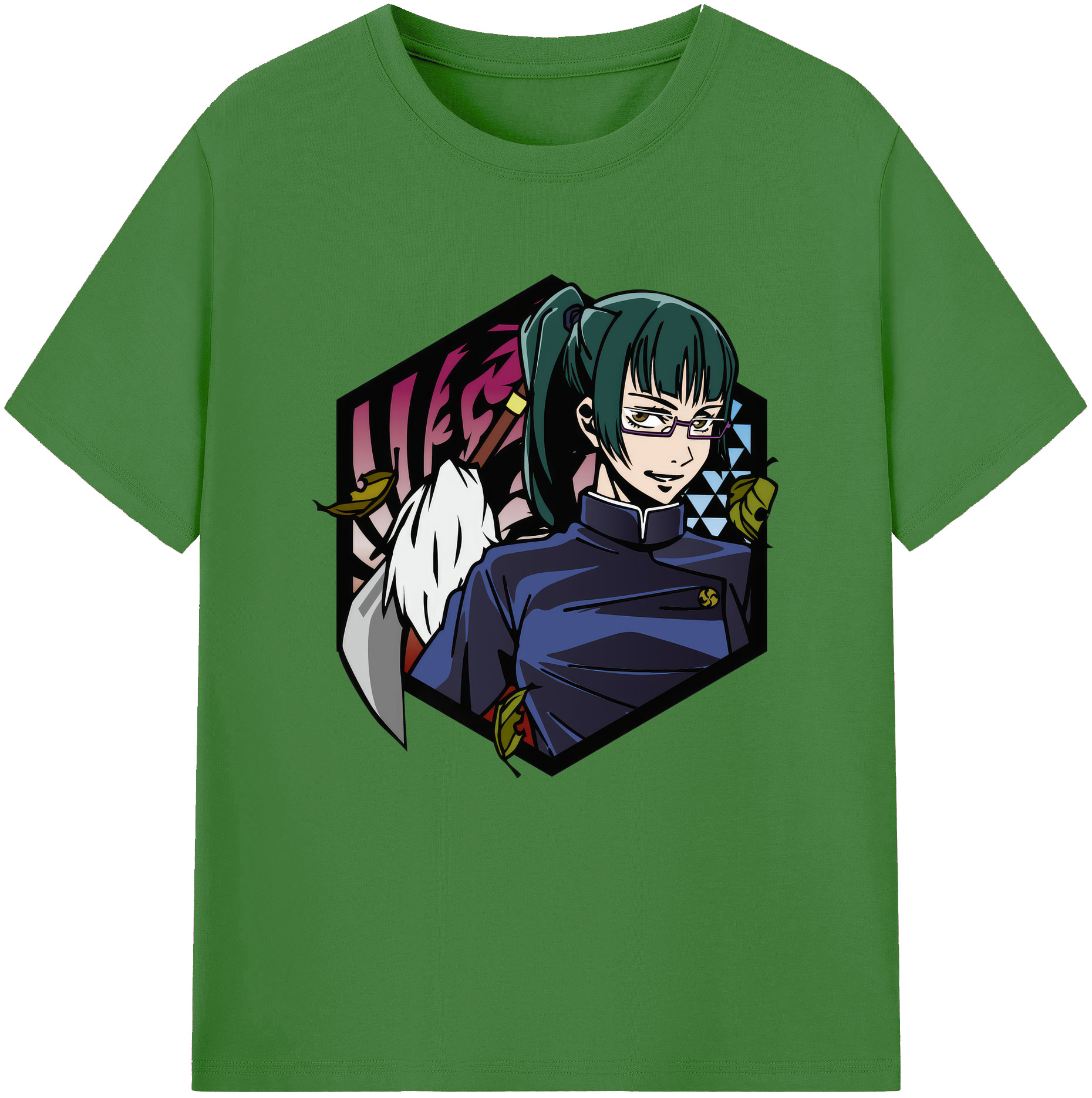 （画像用） 呪術廻戦 Jujutsu Kaisen レディースカジュアルプリントTシャツ（綿100％）